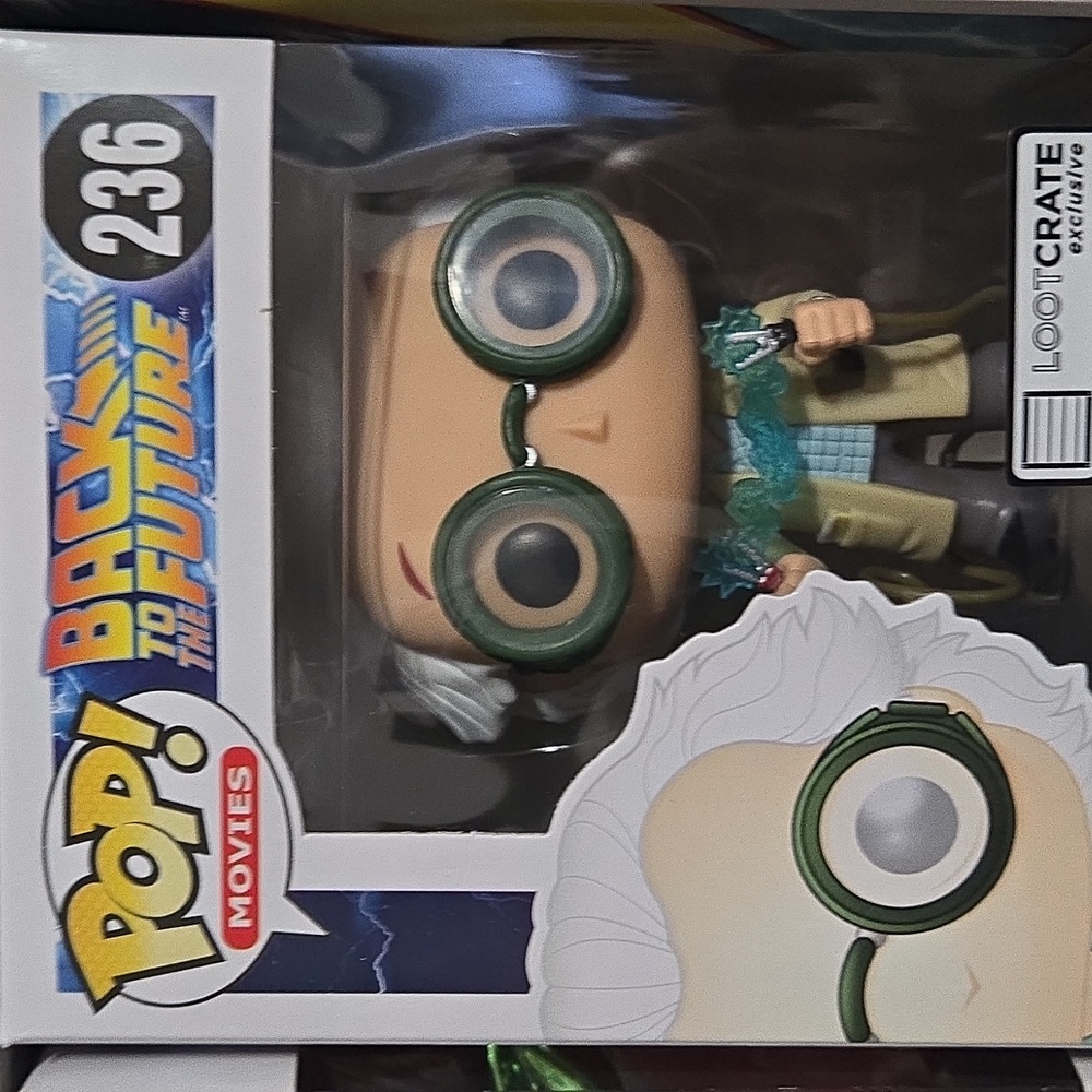 Funko Pop Dr. Emmett Brown 236 Loot Crate Exclusive Movies Back To The Future